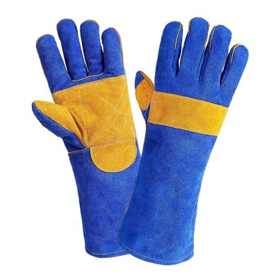 Blue Leather Gloves Blue Leather Gloves