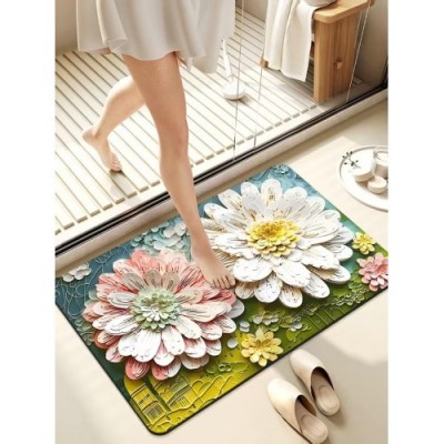 Thin Fashion Oval Floor Bath Mat Thin Fashion Oval Floor Bath Mat